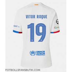 Barcelona Vitor Roque #19 Replika Bortatröja 2023-24 Kortärmad